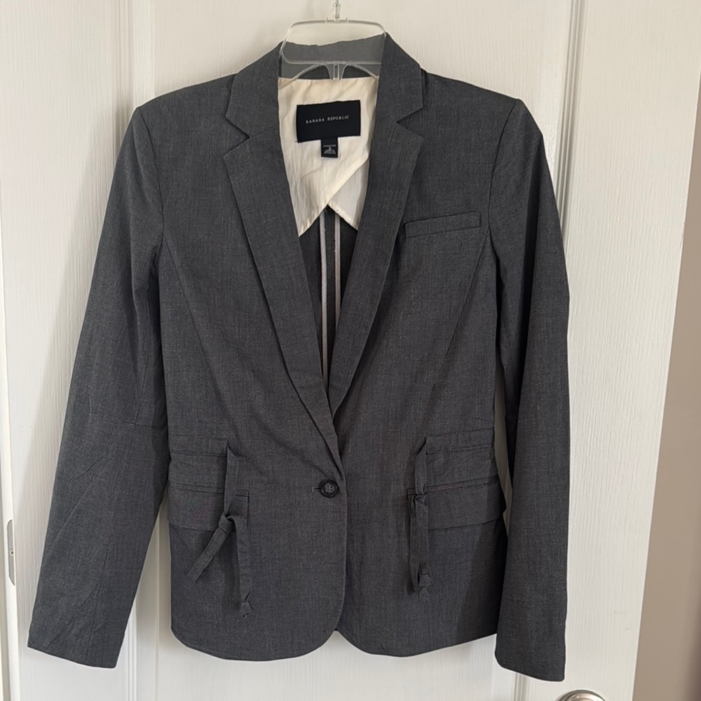 Women's Gray Blazer, size 2, gently used